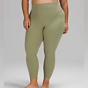 NWT Lululemon Rosemary green align 25”